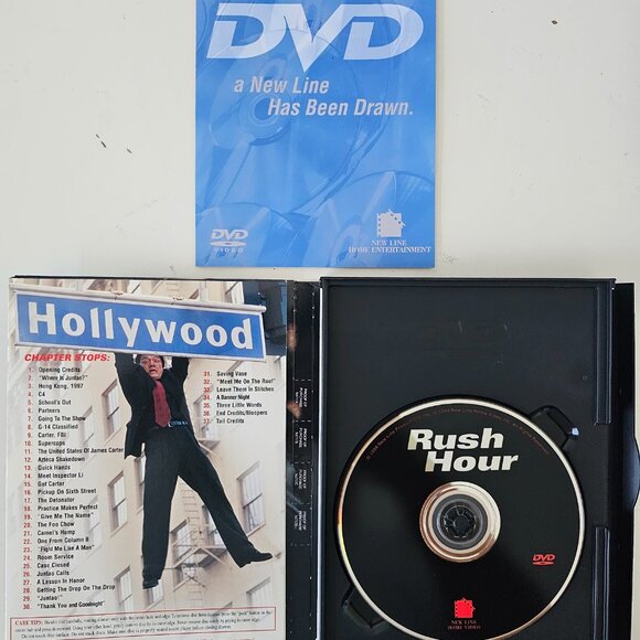 Rush Hour DVD 1998 Widescreen - Jackie Chan, Chris Tucker, Ken Leung - Picture 2 of 3